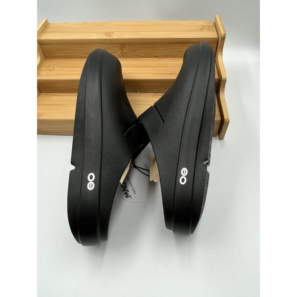 OOFOS OOCLOOG BLACK UNISEX CLOGS MULES SLIP ONS SHOES US WOMENS SZ 8 MENS 6 - Picture 9 of 10